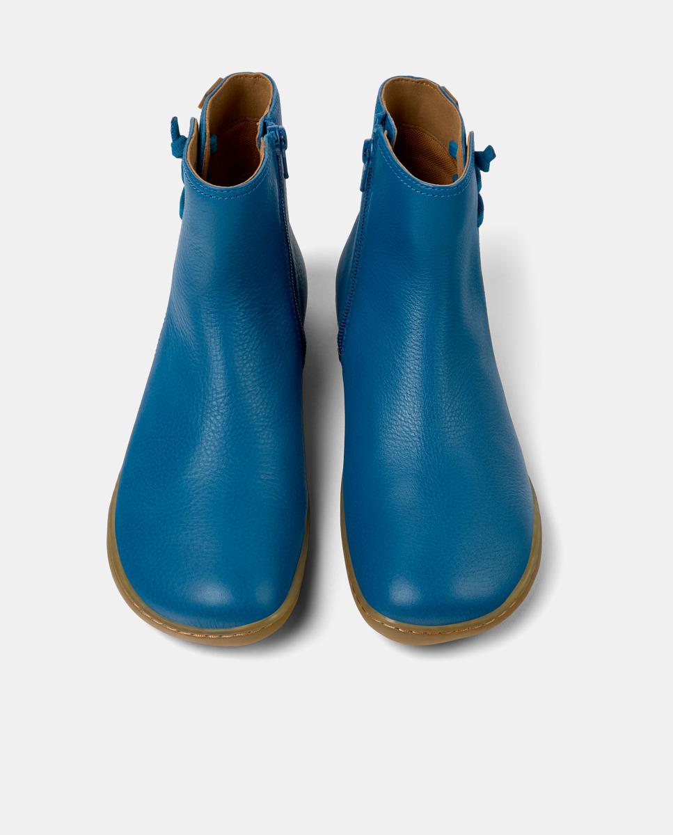 Botines de piel de mujer peu cami - Camper - Azul Azul-2