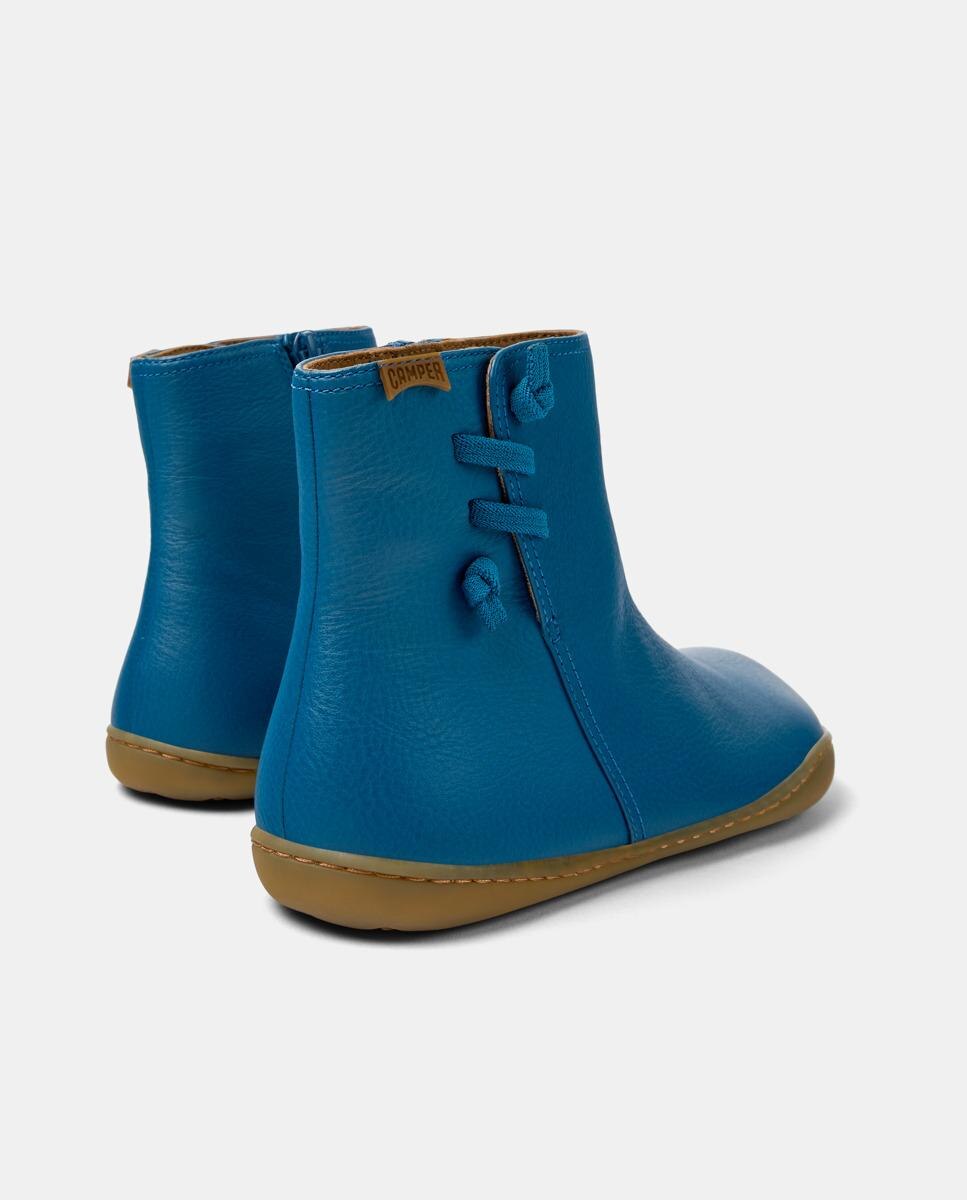 Botines de piel de mujer peu cami - Camper - Azul Azul-4