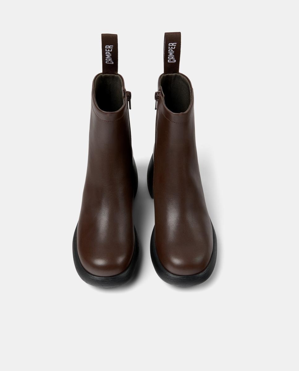 Botines de mujer thelma ii con talón curvilíneo - Camper - Marrón Marrón-2