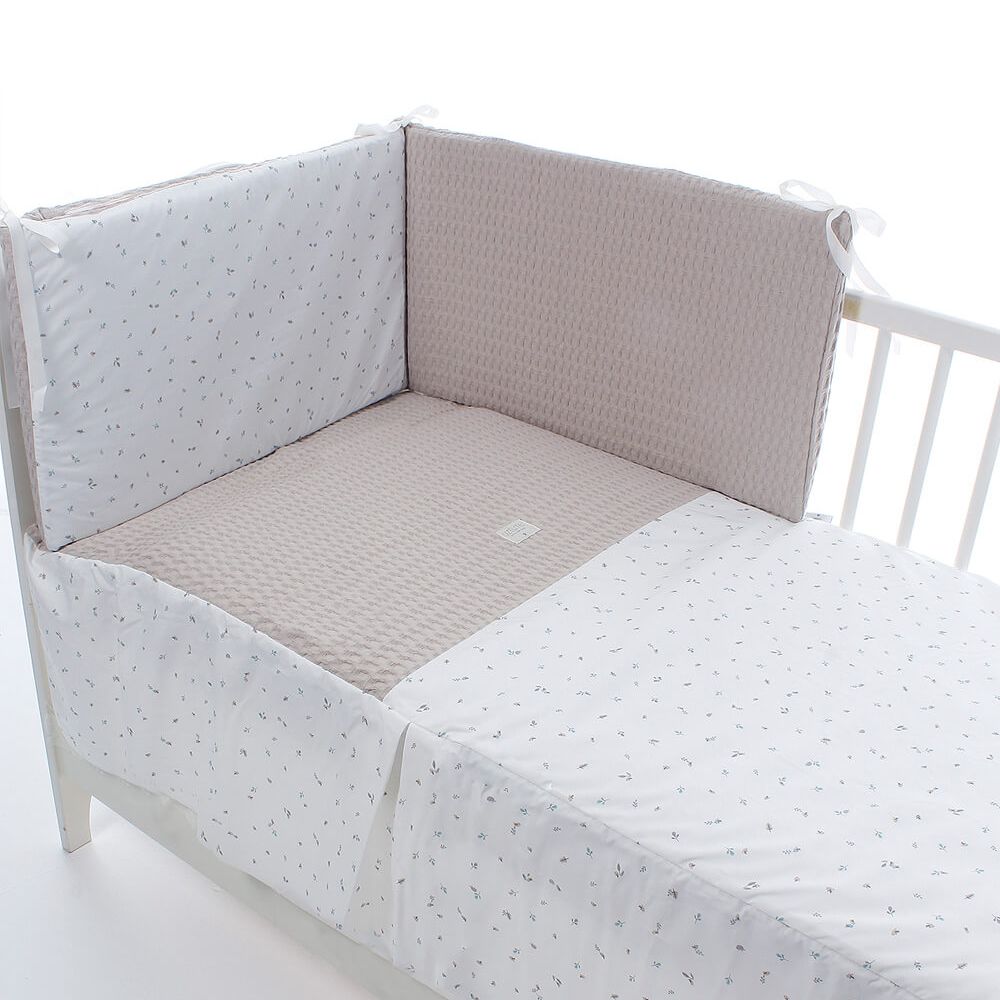 Colcha y protector de cuna Uzturre 60x120 Renata - Natural Natural-2