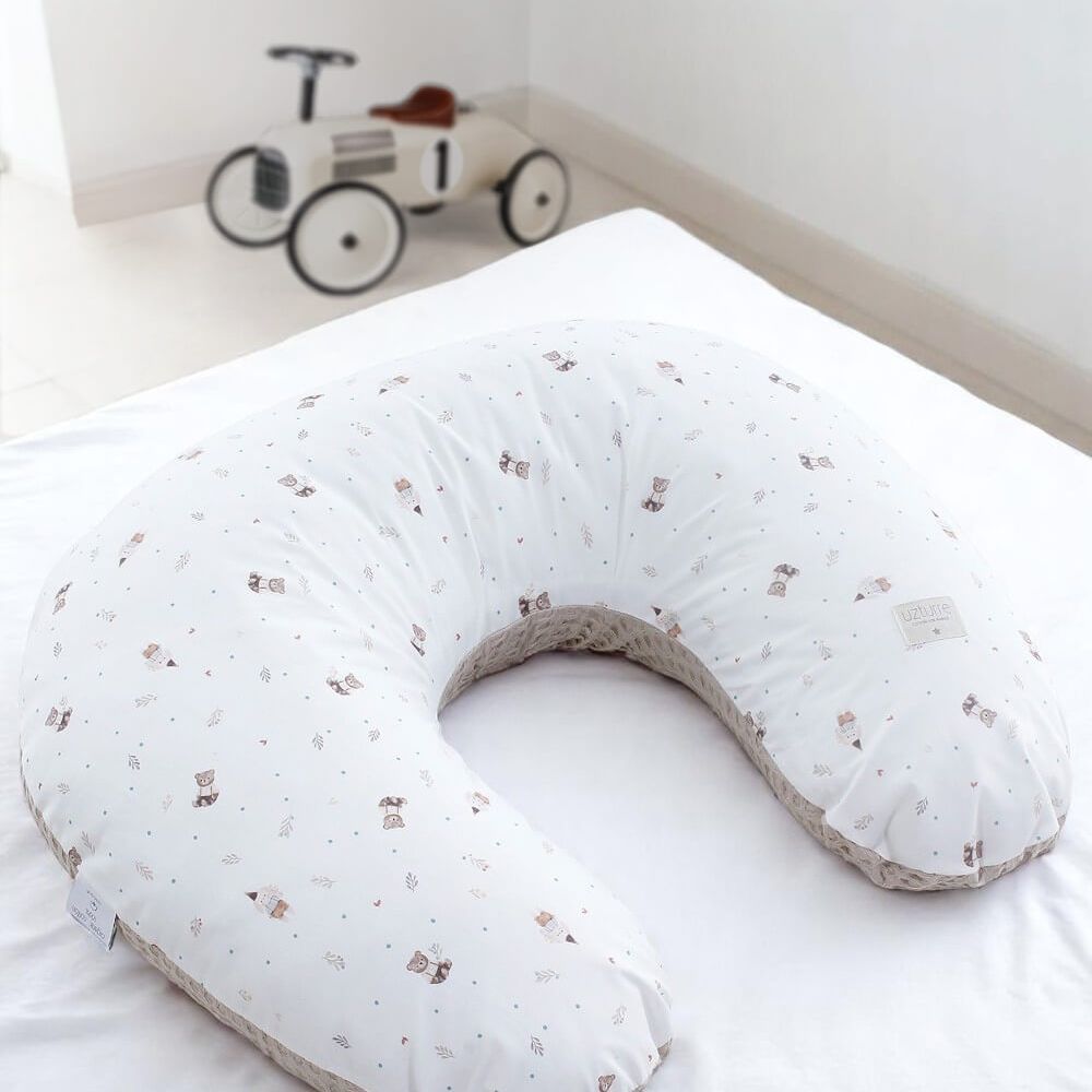 Imagen 2 de Almohada de lacatancia Uzturre 60x60 estampado dulce - Natural Natural
