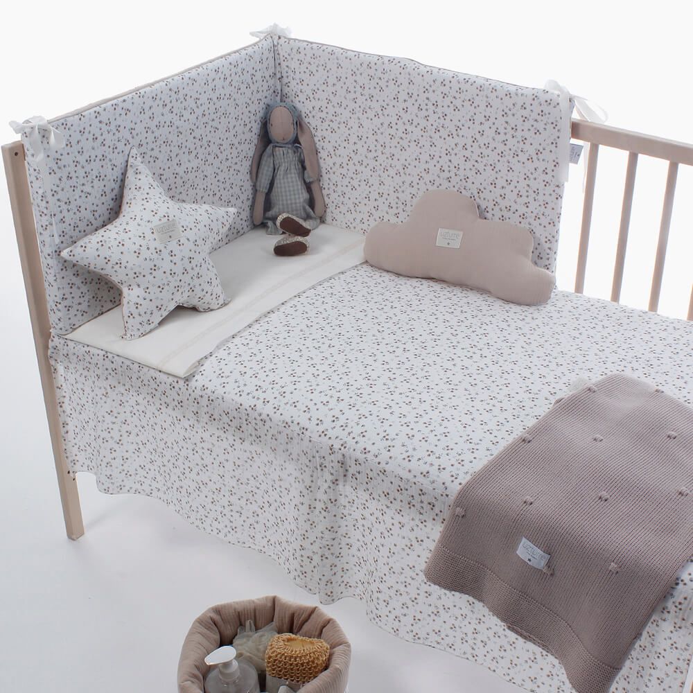 Colcha y protector de cuna 60x120 Ines - Natural Natural-2