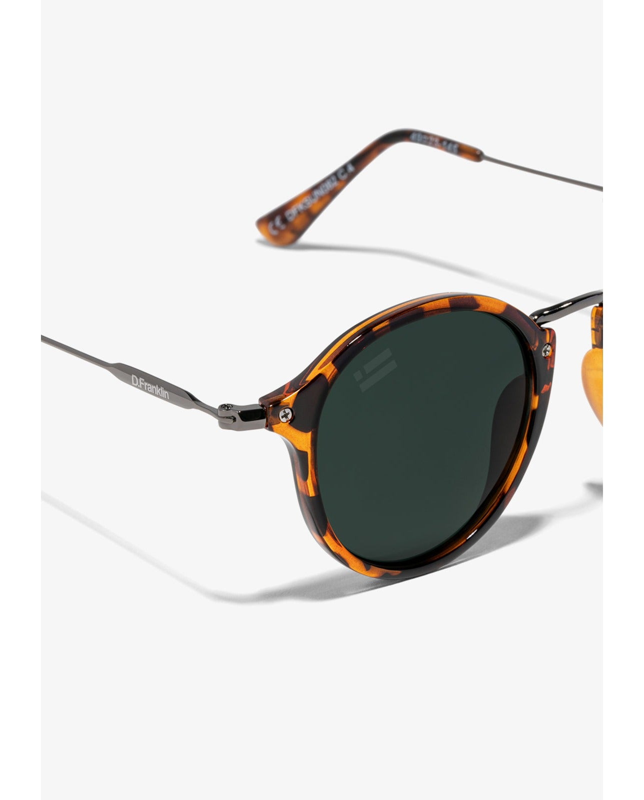 Gafas de sol unisex con forma redonda roller - D.Franklin - Marrón Marrón-2