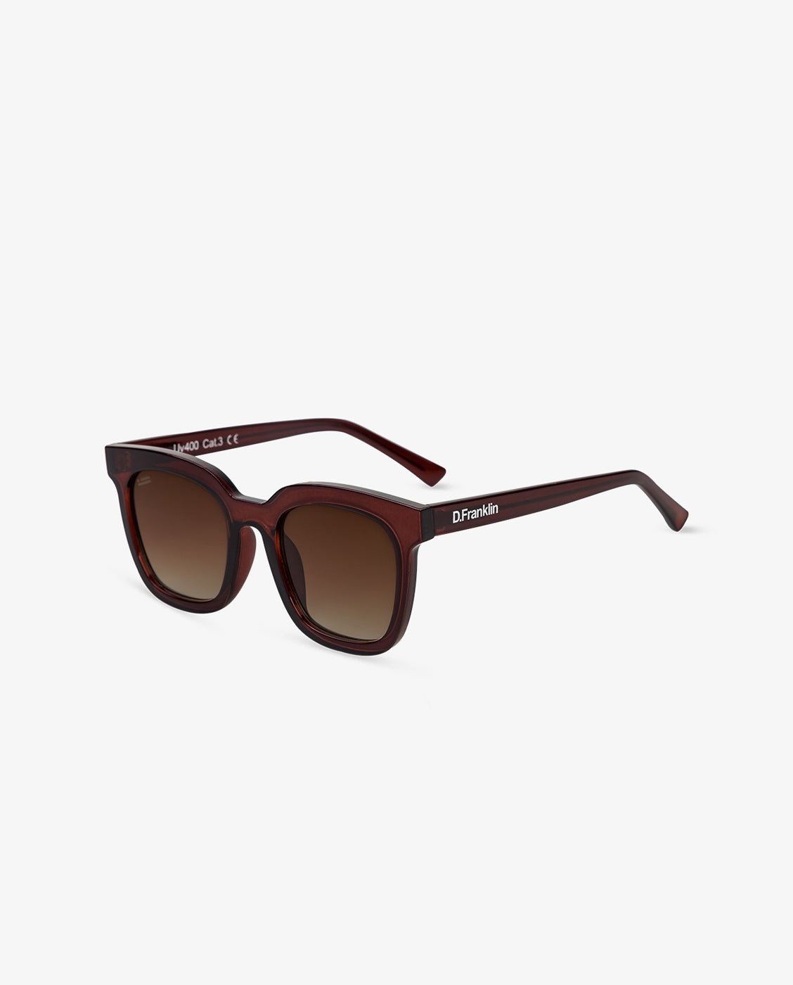 Gafas de sol unisex con forma cuadrada 993 - D.Franklin - Marrón Marrón-3