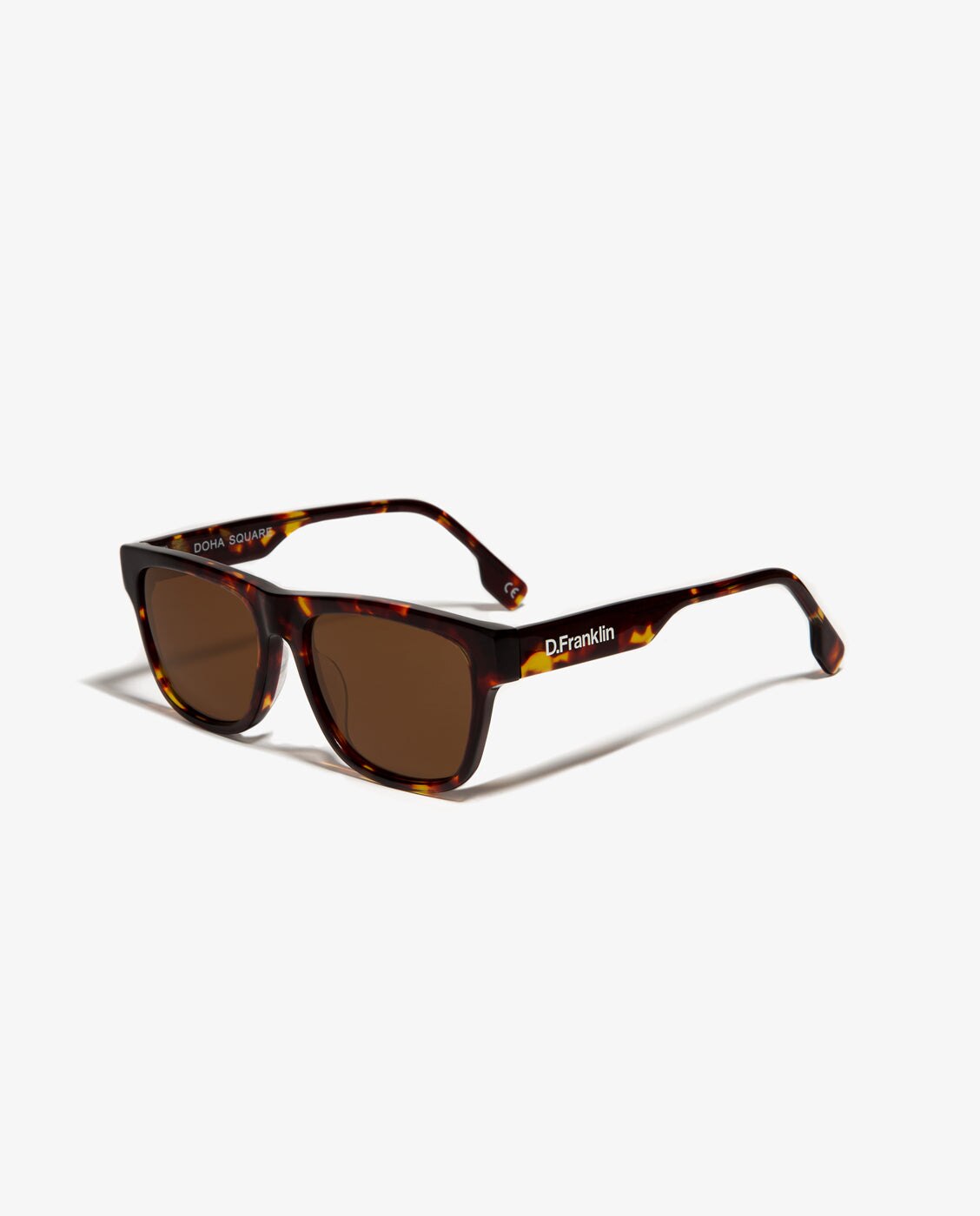 Gafas de sol unisex con forma rectangular doha square - D.Franklin - Marrón Marrón-3