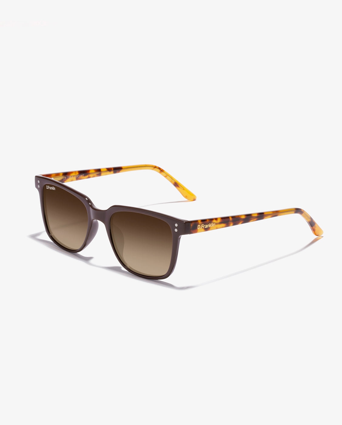 Gafas de sol unisex con forma rectangular ultra light sq low - D.Franklin - Marrón Marrón-3