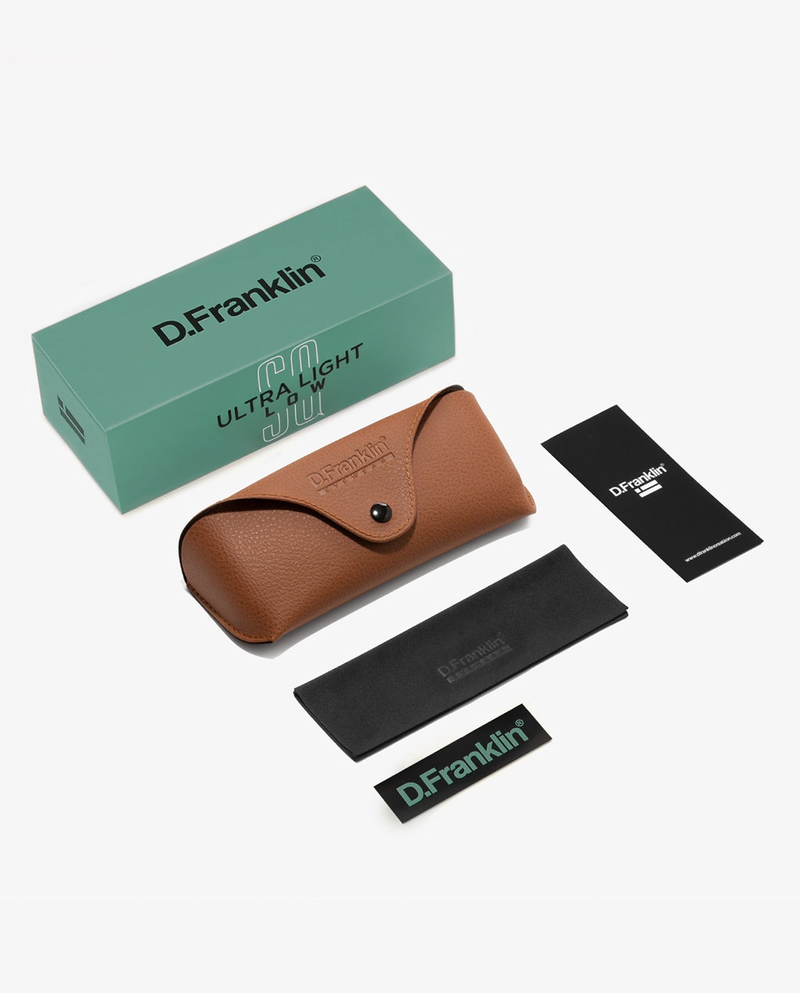 Gafas de sol unisex con forma rectangular ultra light sq low - D.Franklin - Marrón Marrón-4