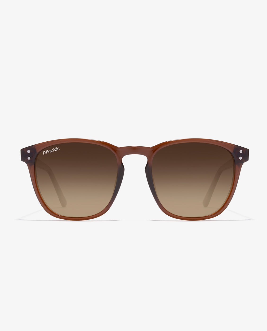 Gafas de sol unisex con forma cuadrada ultra light sq high - D.Franklin - Marrón claro Marrón claro-1