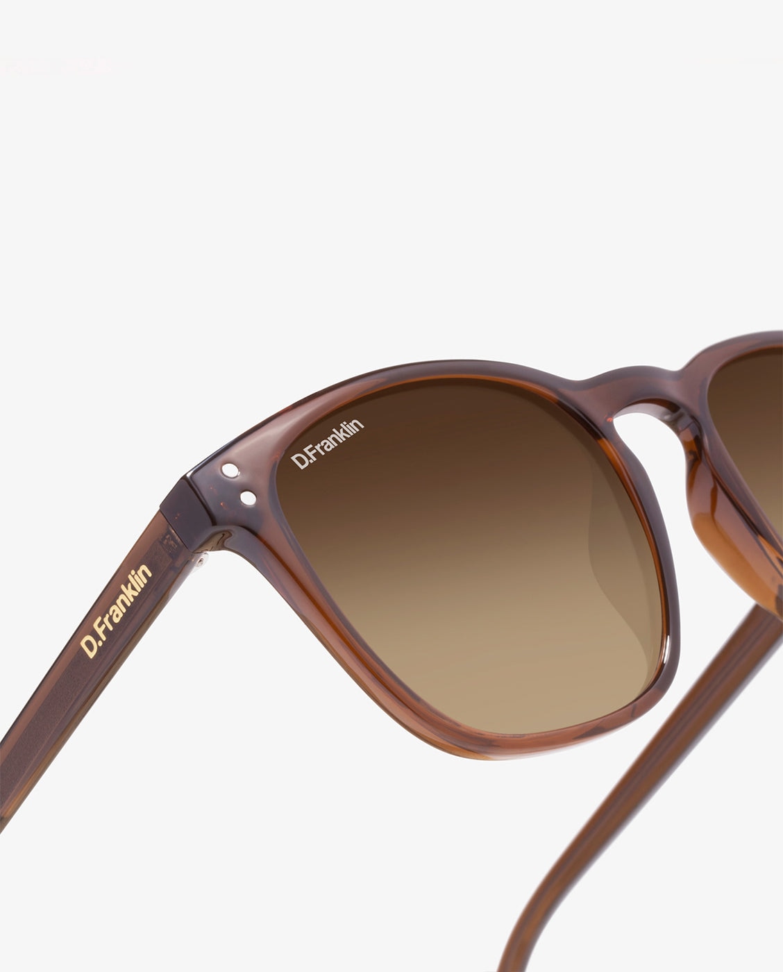 Gafas de sol unisex con forma cuadrada ultra light sq high - D.Franklin - Marrón claro Marrón claro-2