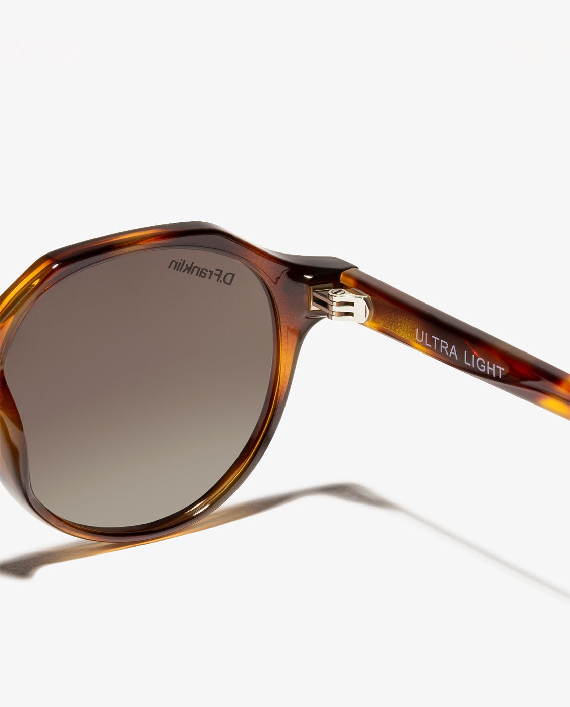 Gafas de sol de mujer con forma geométrica ultra light s round - D.Franklin - Marrón Marrón-2