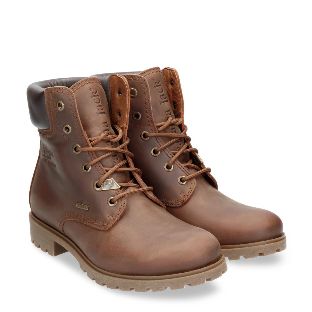 Botas militares en piel con forro de goretex - Panama Jack - Cuero Cuero-6