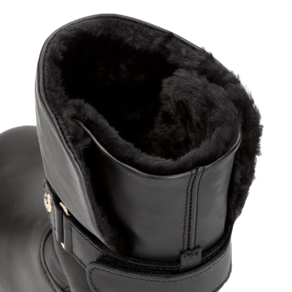 Botas en piel con forro de pelo natural - Panama Jack - Negro Negro-6