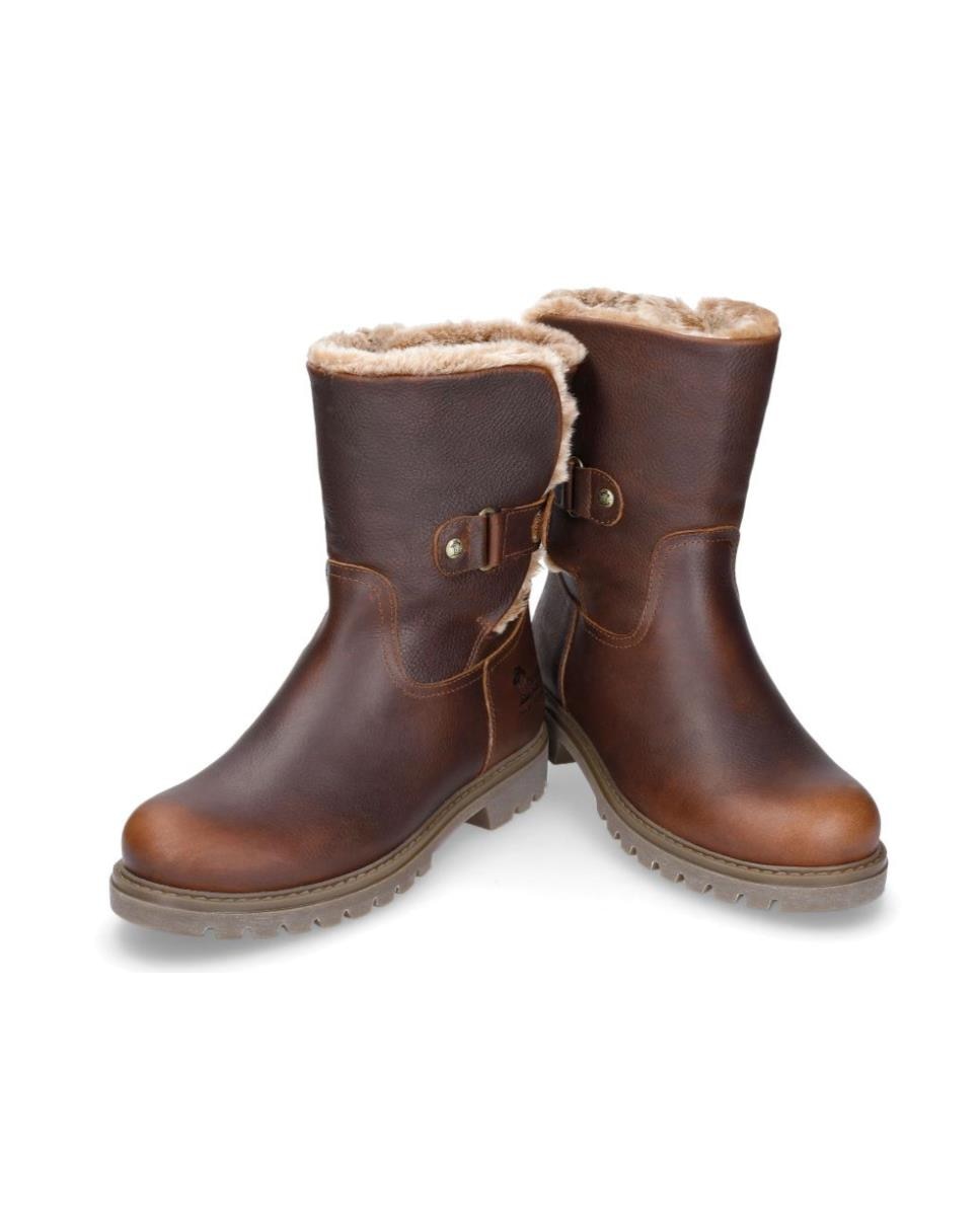 Botas en piel con forro de pelo sintético - Panama Jack - Marrón Marrón-2
