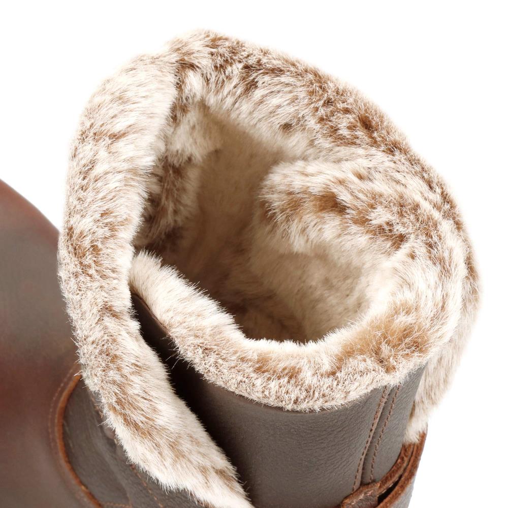 Botas en piel con forro de pelo sintético - Panama Jack - Marrón Marrón-5