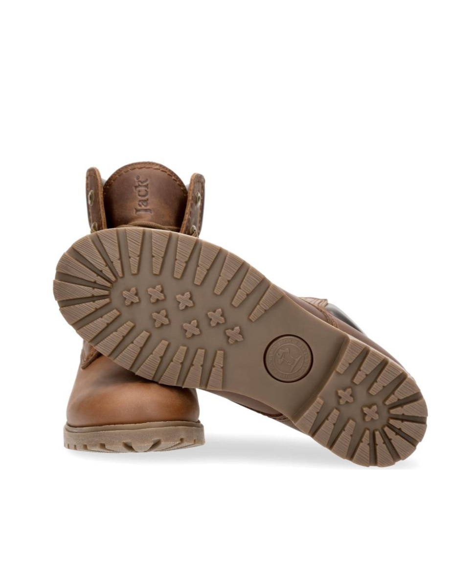 Botas militares en piel con forro de goretex - Cuero Cuero-2