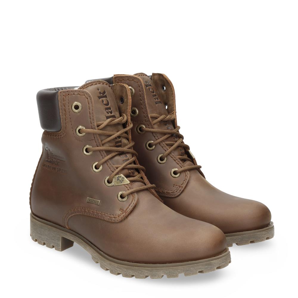 Botas militares en piel con forro de goretex - Cuero Cuero-6