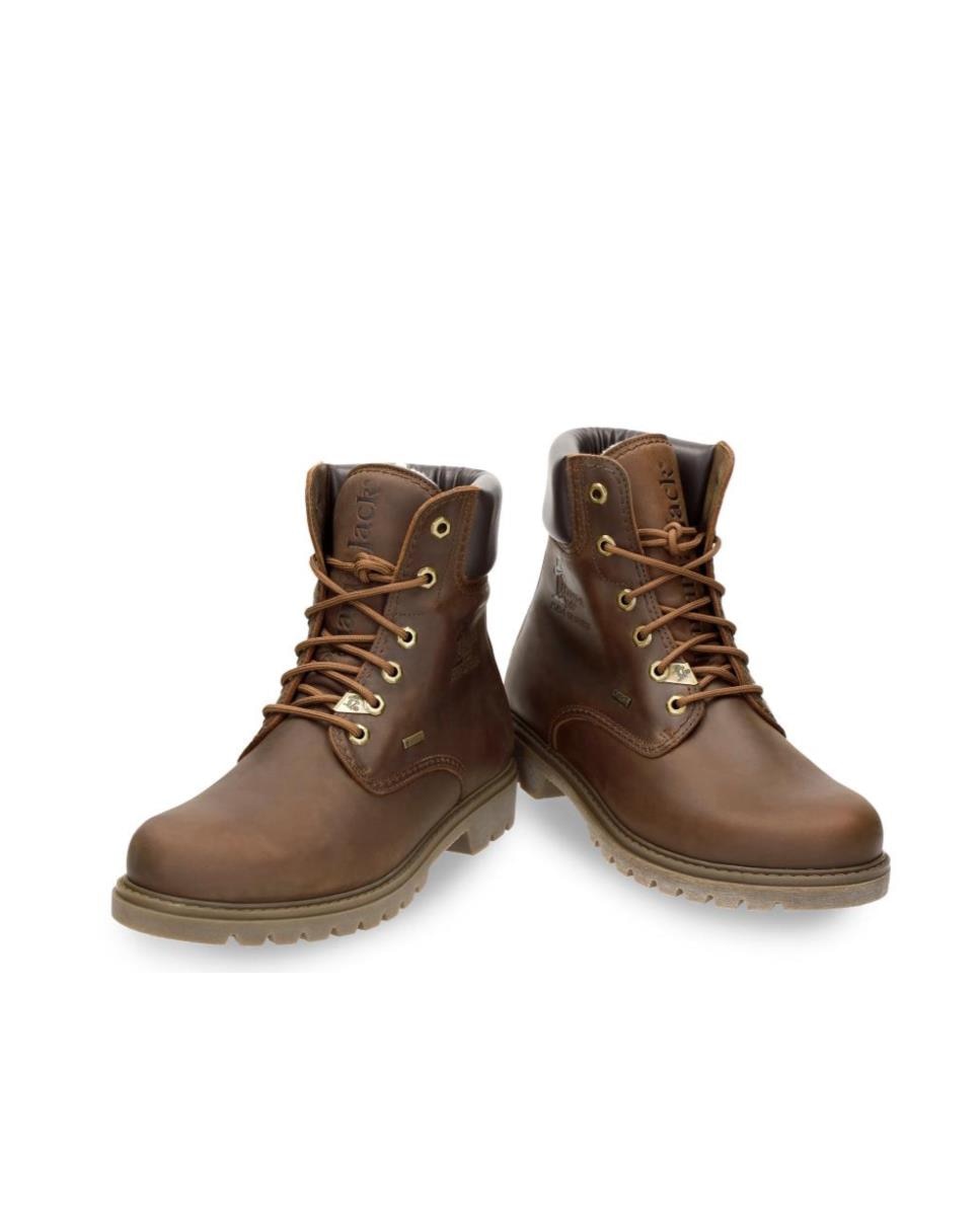 Bota de cordones en piel con forro de goretex - Panama Jack - Cuero Cuero-2
