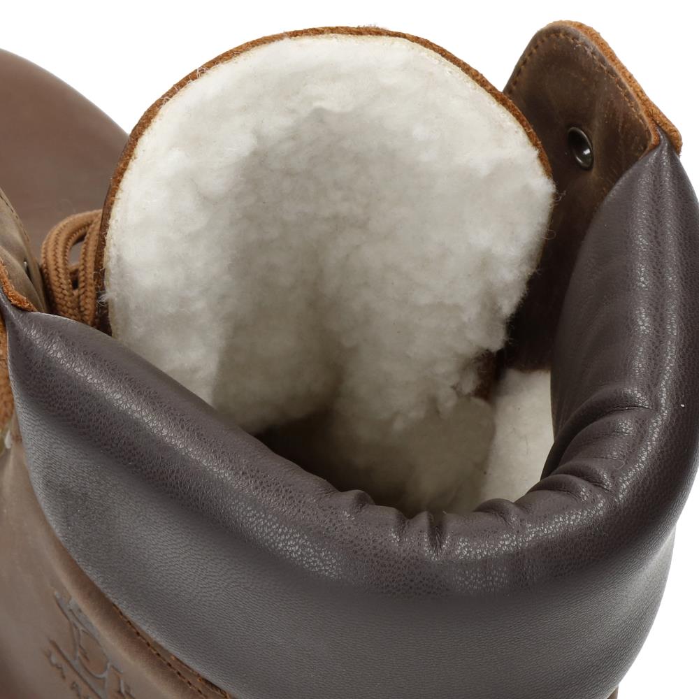 Bota de cordones en piel con forro de goretex - Panama Jack - Cuero Cuero-5
