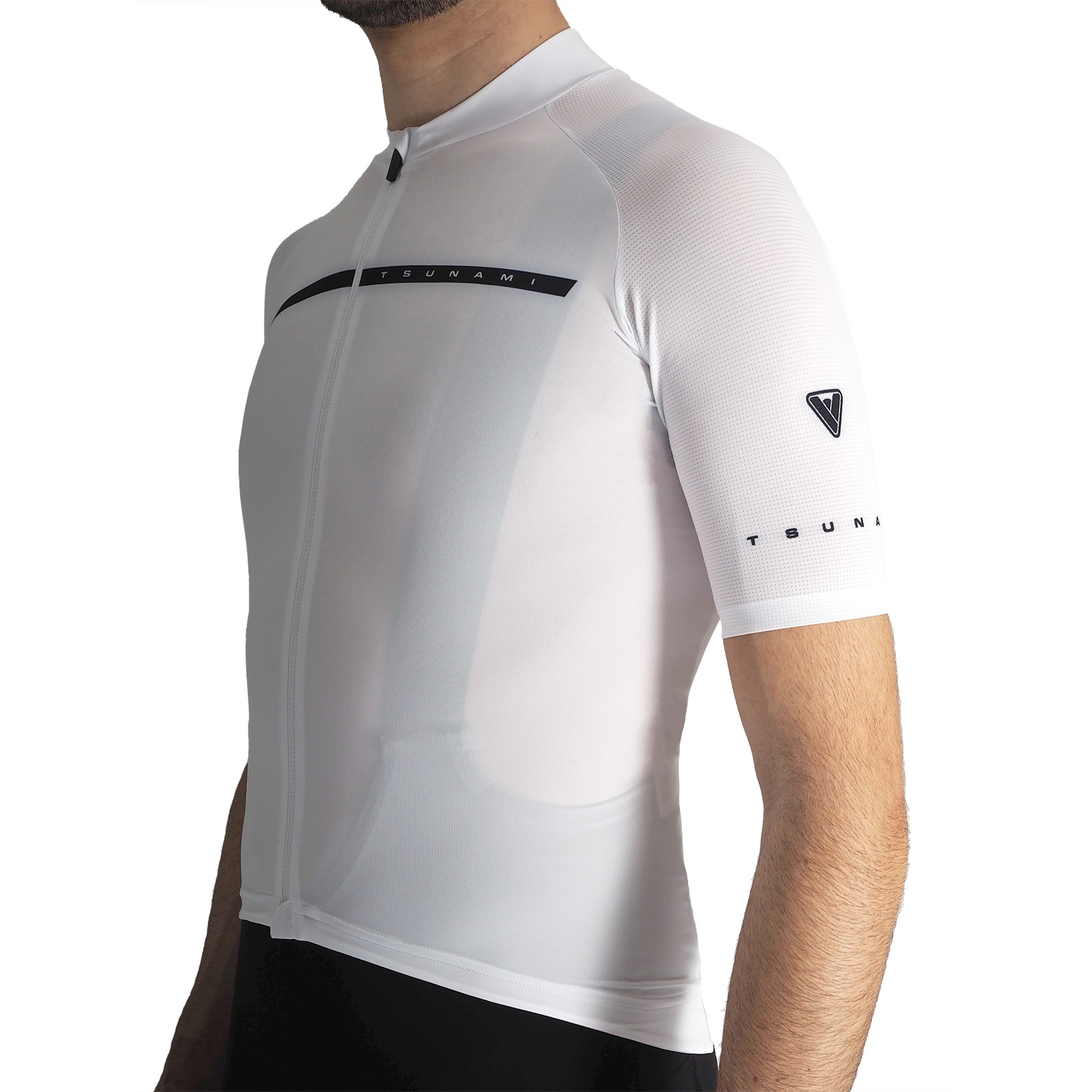 Maillot ciclismo de hombre Stelvio Tsunami - Blanco Blanco-2