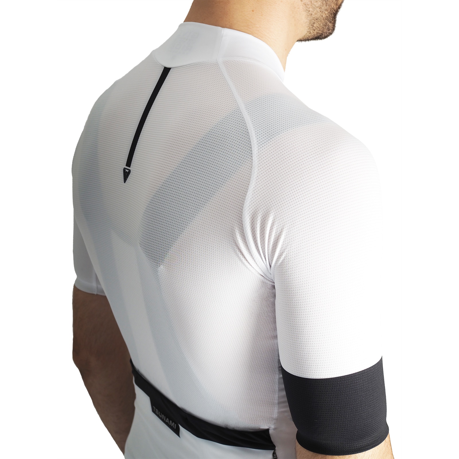 Maillot ciclismo de hombre Stelvio Tsunami - Blanco Blanco-3