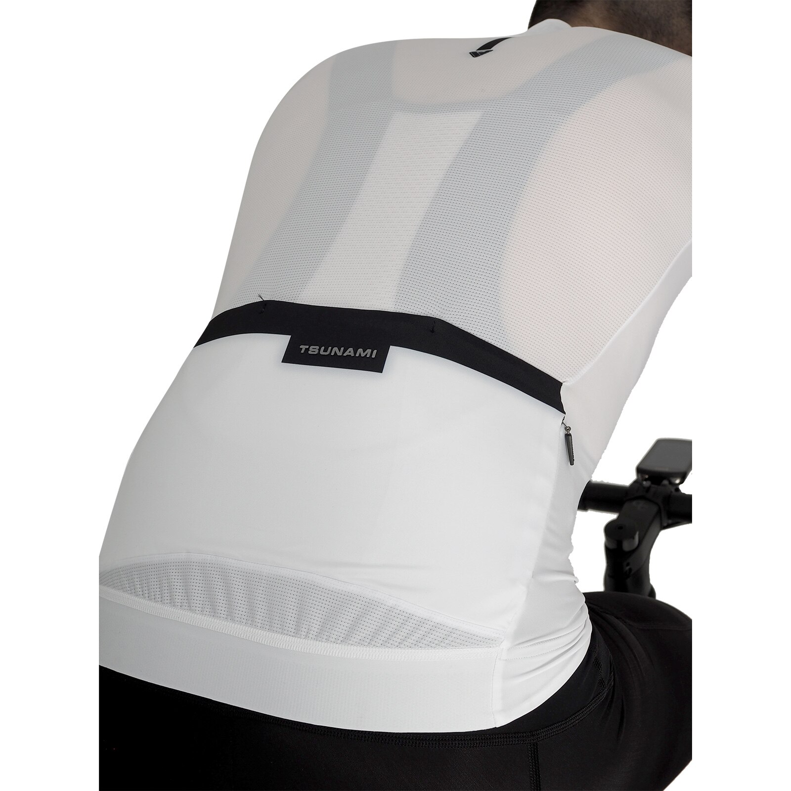 Maillot ciclismo de hombre Stelvio Tsunami - Blanco Blanco-4