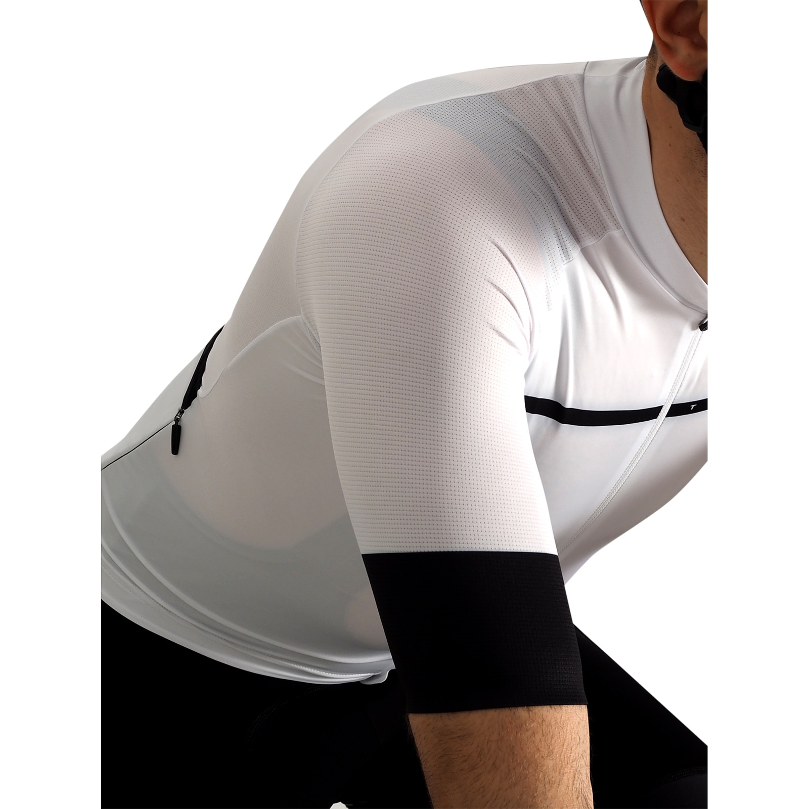 Maillot ciclismo de hombre Stelvio Tsunami - Blanco Blanco-5