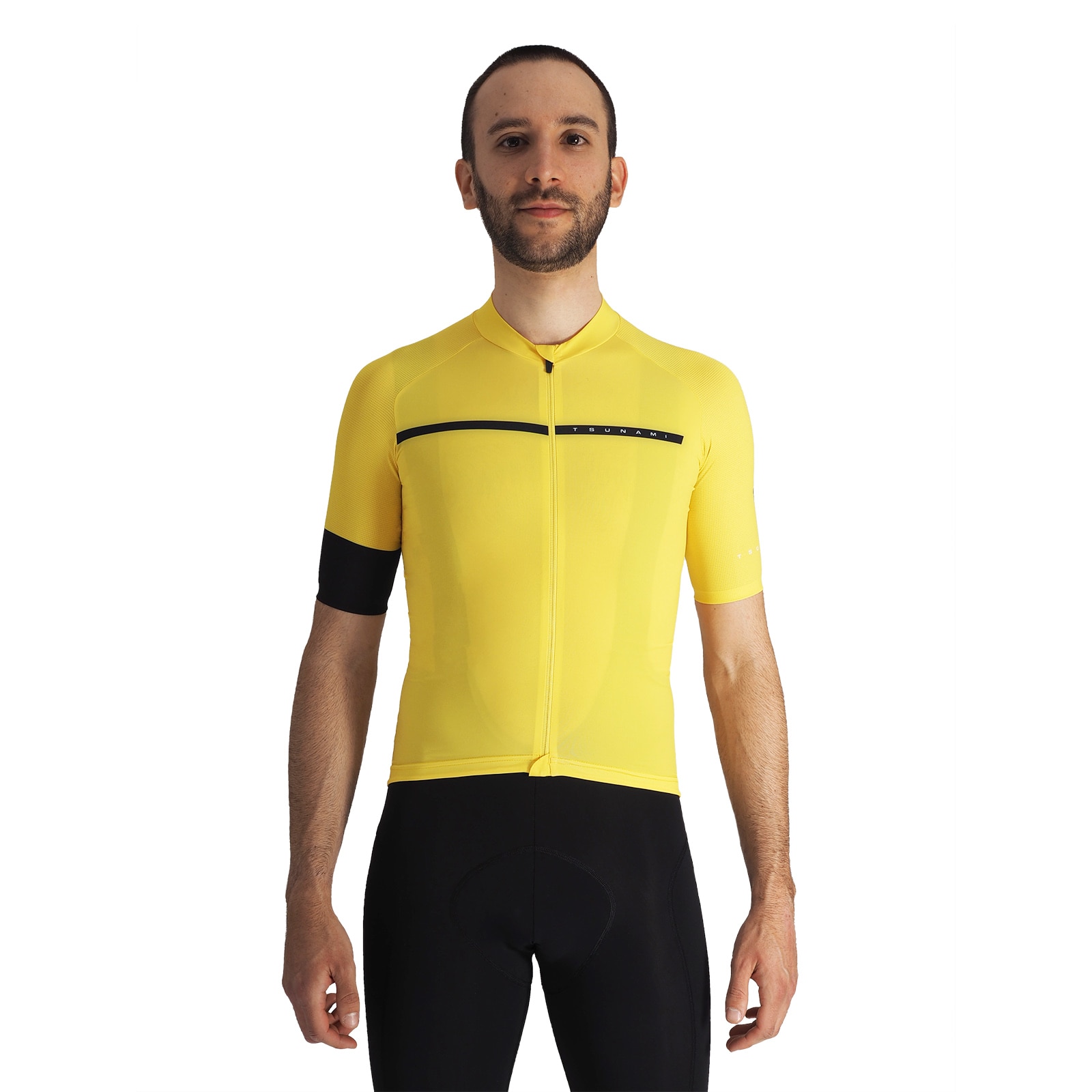 Maillot ciclismo de hombre Stelvio Tsunami - Amarillo Amarillo-1