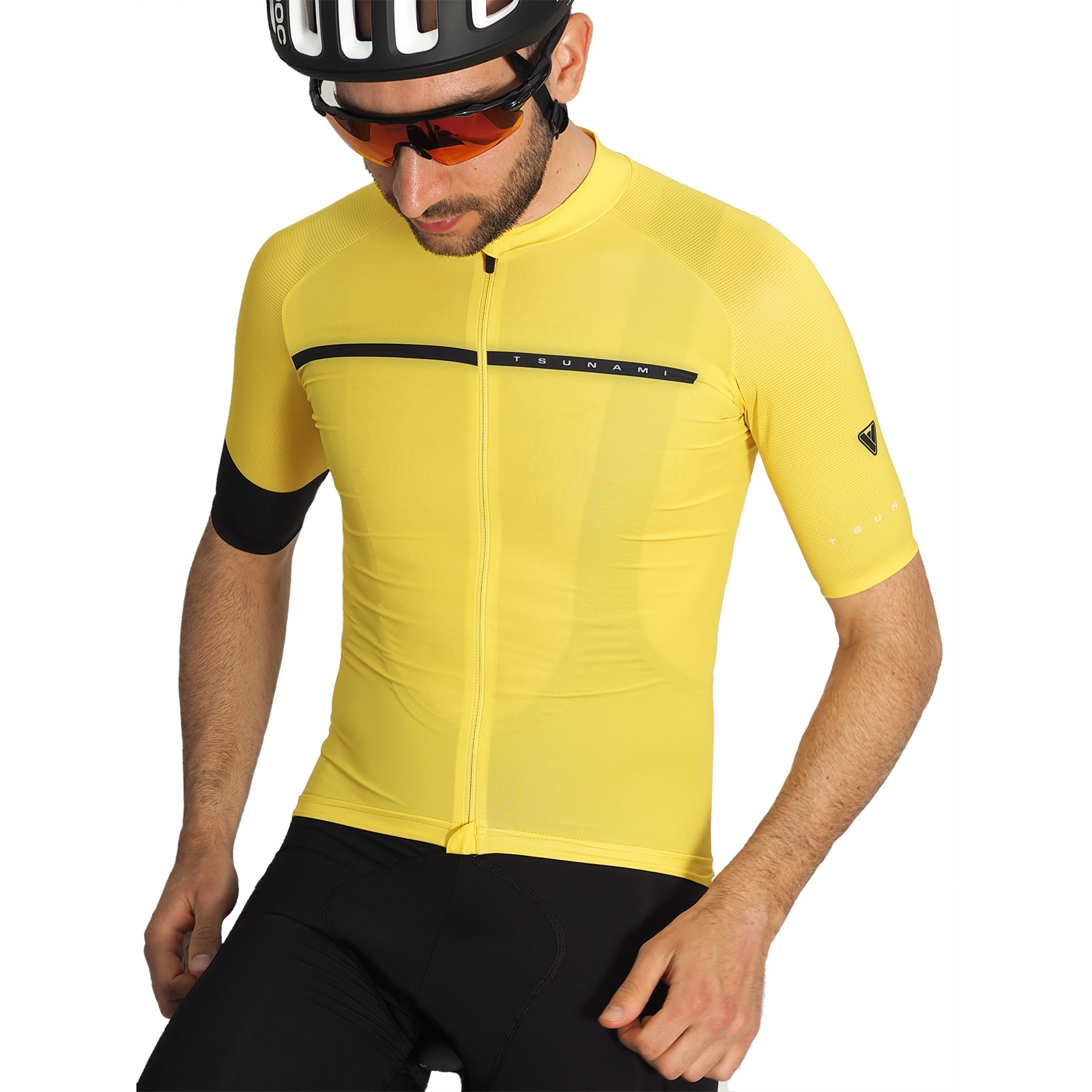 Maillot ciclismo de hombre Stelvio Tsunami - Amarillo Amarillo-4
