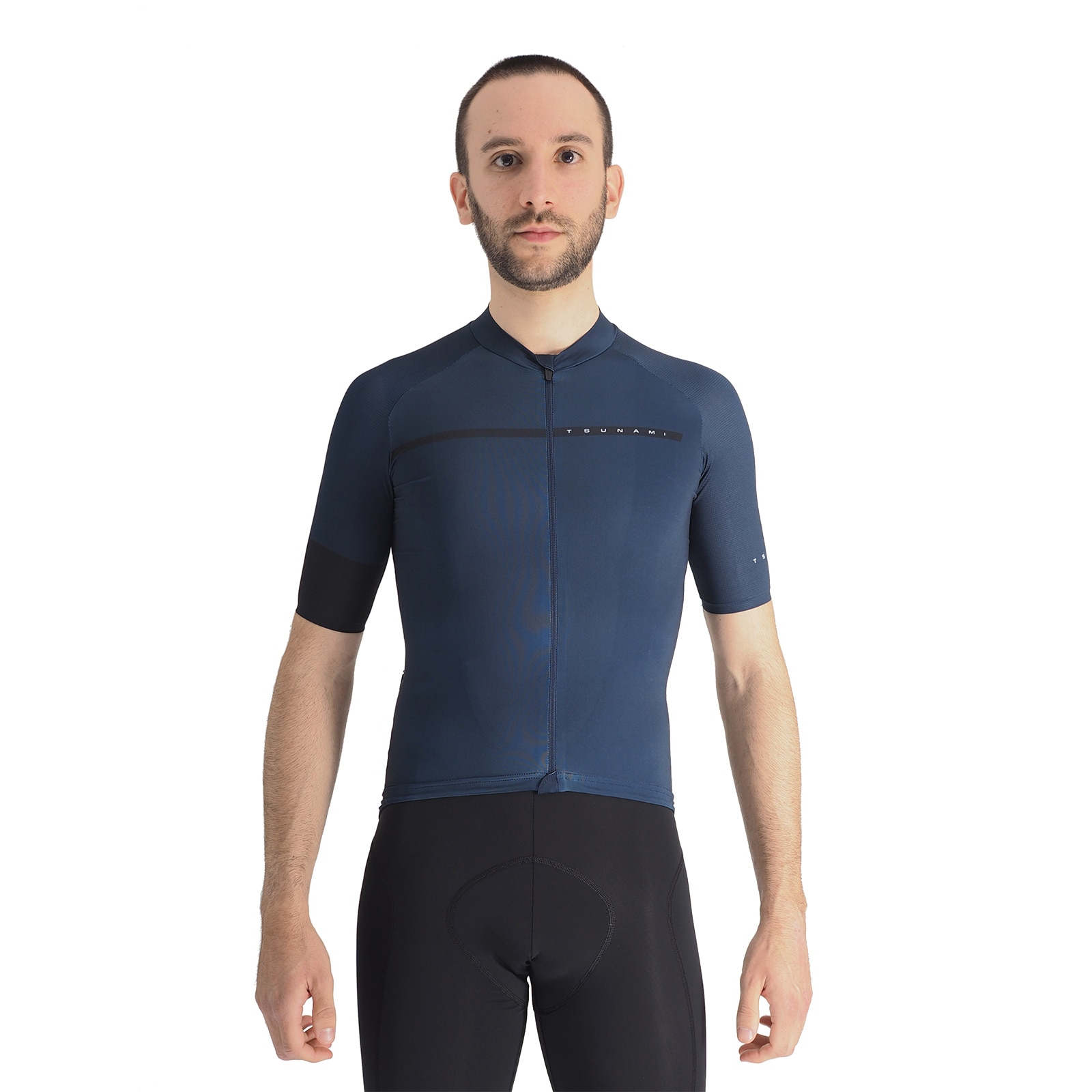 Maillot ciclismo de hombre Stelvio Tsunami - Azul marino Azul marino-1