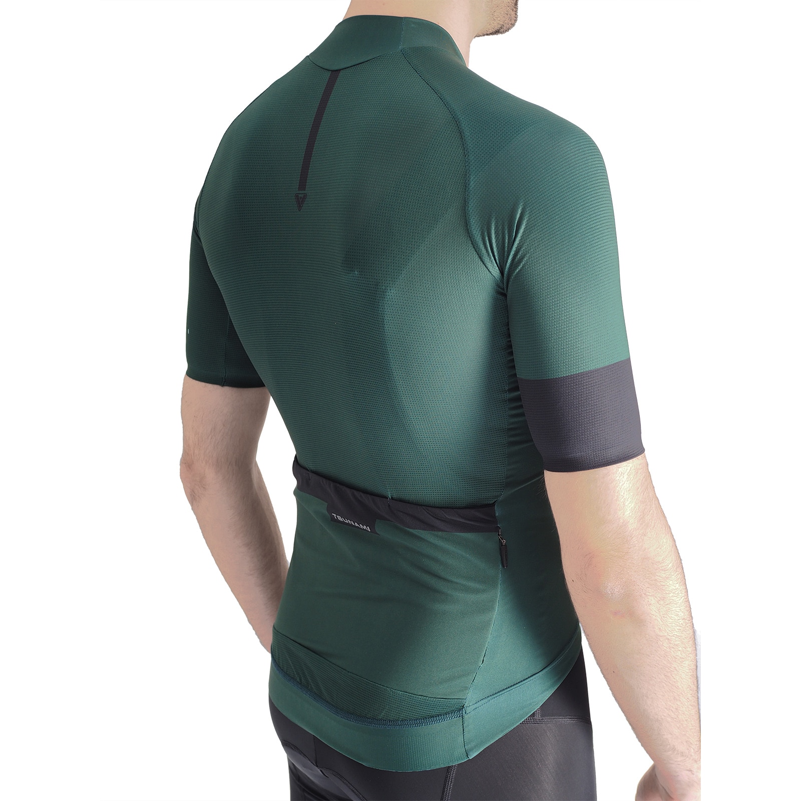 Maillot ciclismo de hombre Stelvio Tsunami - Verde oscuro Verde oscuro-3