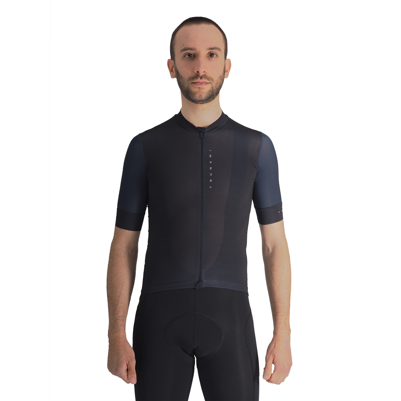 Maillot ciclismo de hombre Peyresourde Tsunami - Negro Negro-1