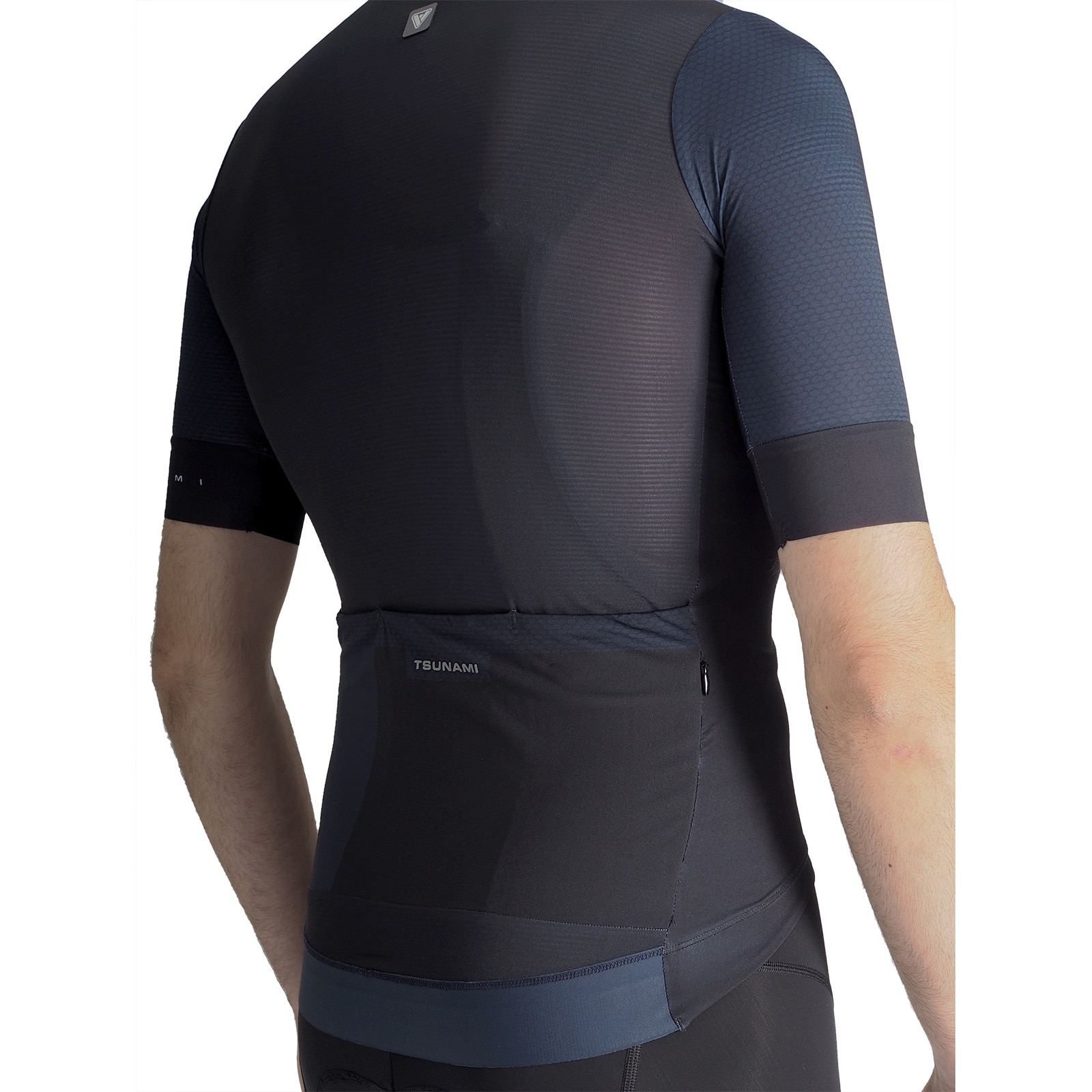 Maillot ciclismo de hombre Peyresourde Tsunami - Negro Negro-2