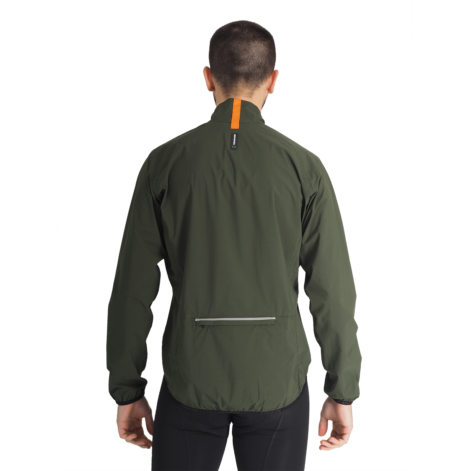Imagen 2 de Chubasquero de ciclismo de hombre Pandera de Tsunami - Verde oscuro Verde oscuro