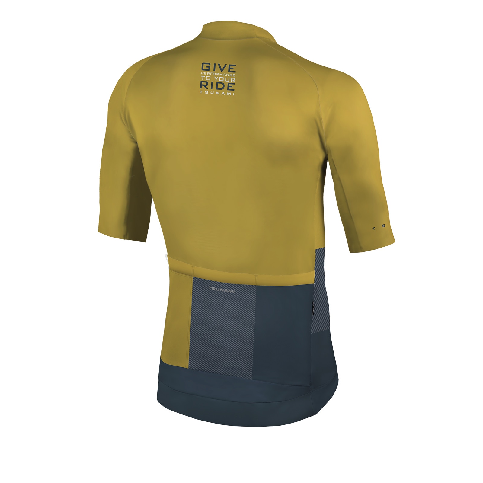 Maillot de ciclismo de hombre Garona Tsunami - Mostaza Mostaza-2