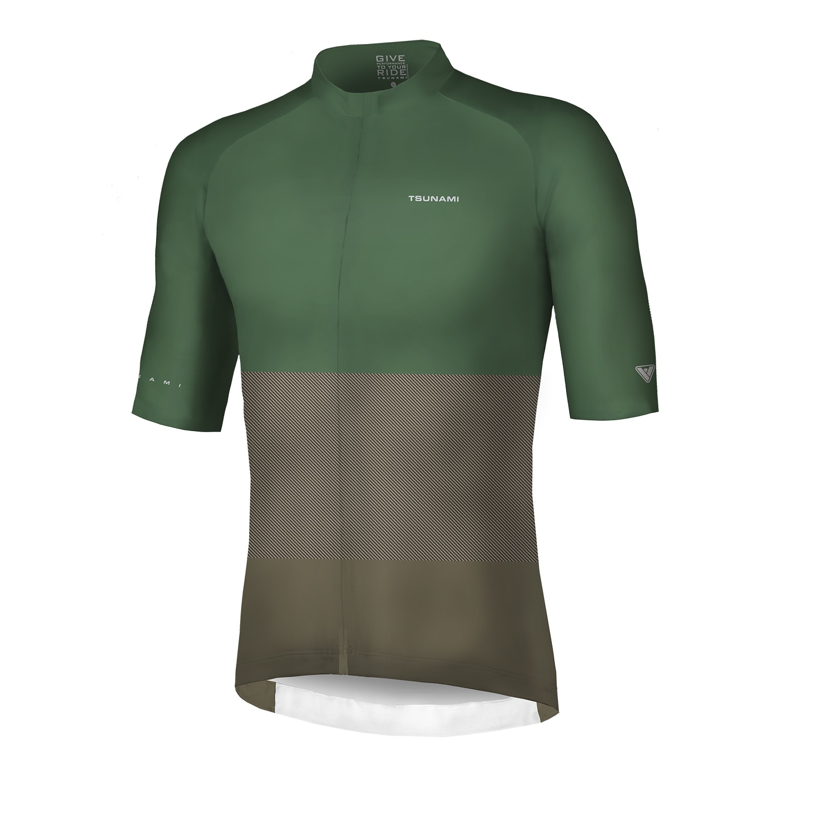 Maillot de ciclismo de hombre Garona Tsunami - Verde oscuro Verde oscuro-1