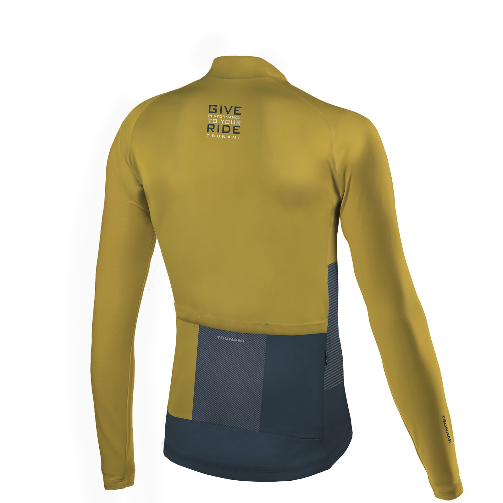 Maillot de ciclismo unisex Colomers Tsunami - Mostaza Mostaza-2