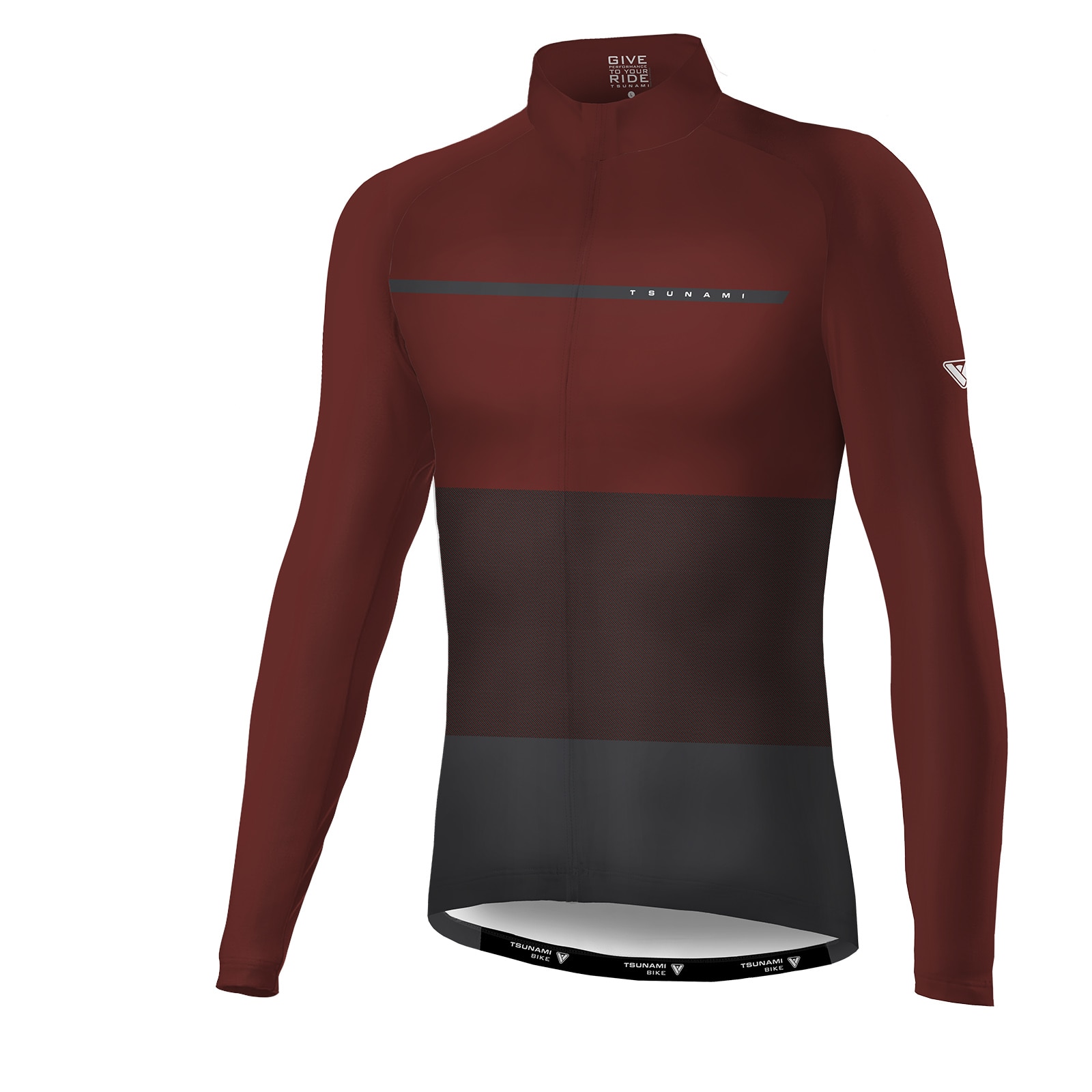 Imagen 0 de Maillot de ciclismo unisex Colomers Tsunami Granate