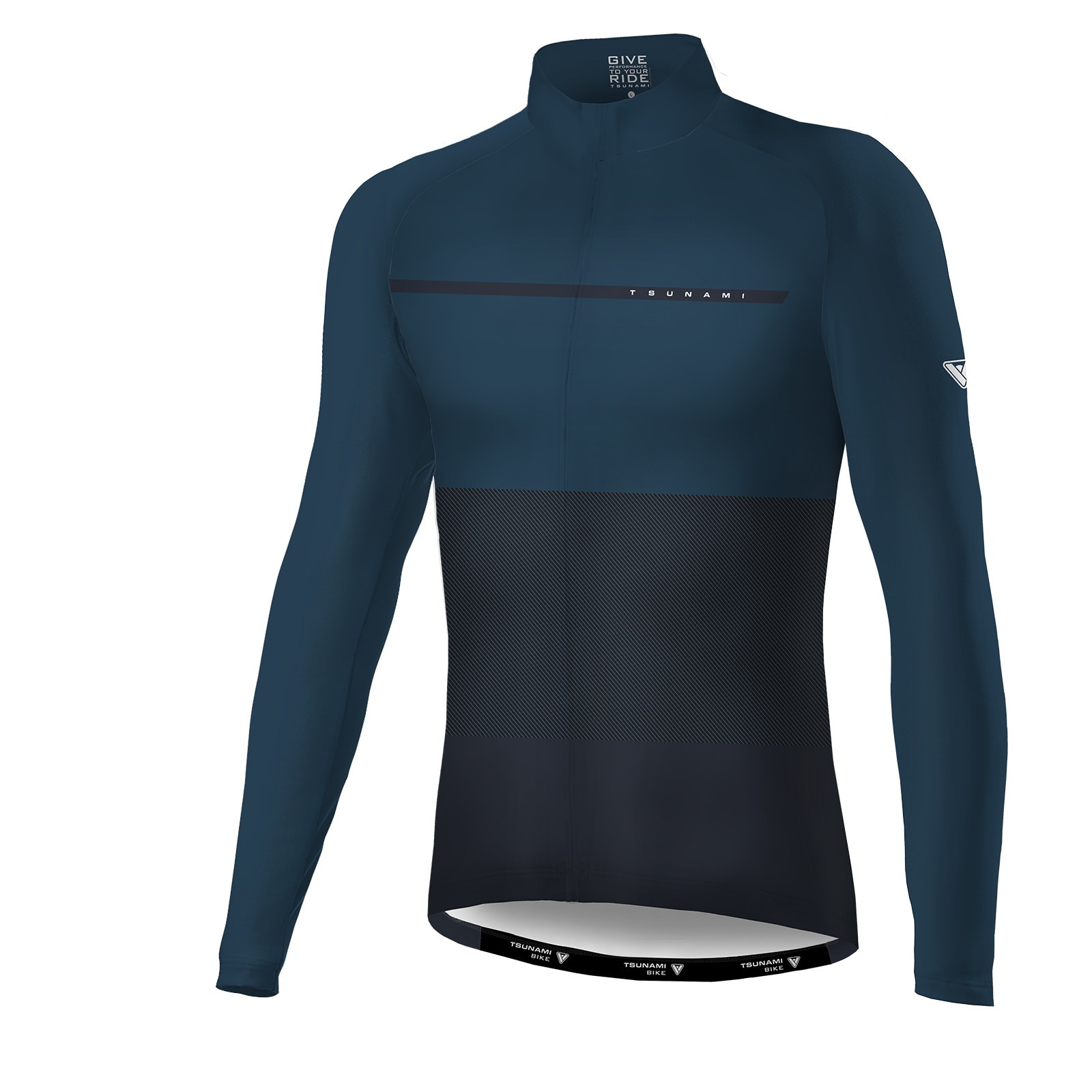 Maillot de ciclismo unisex Colomers Tsunami - Azul marino Azul marino-1