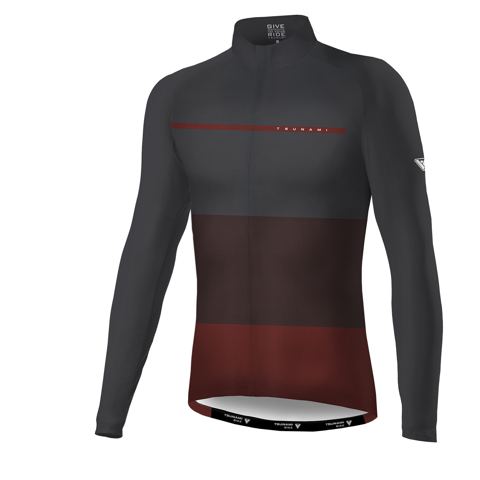 Maillot de ciclismo unisex Colomers Tsunami - Gris oscuro Gris oscuro-1