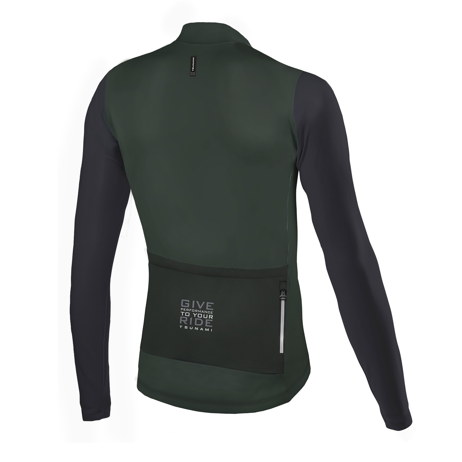 Maillot de ciclismo de hombre Varrados Tsunami - Verde oscuro Verde oscuro-2