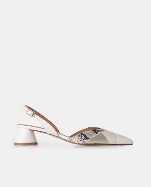 Imagen 0 de Zapatos de salón de mujer destalonado de escote triangular y punta fina