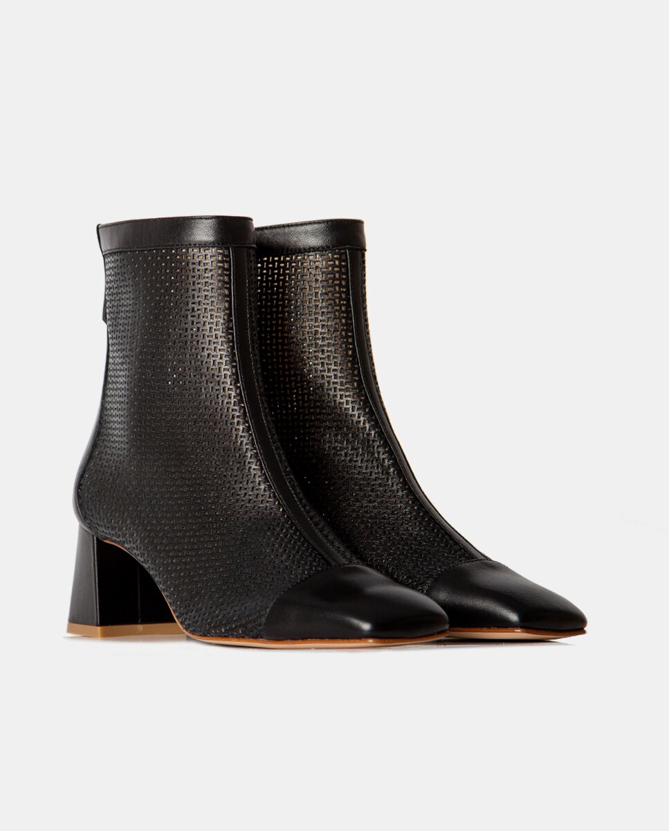 Zapato Botines Farrutx Salones Negros Tacón T 37,5 – Hibuy Market