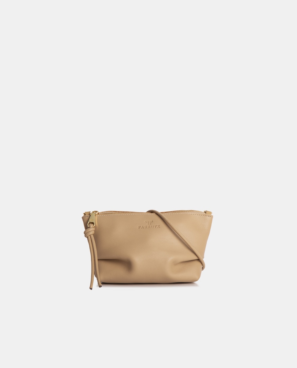 Mini bolso bandolera en suave napa sin forro