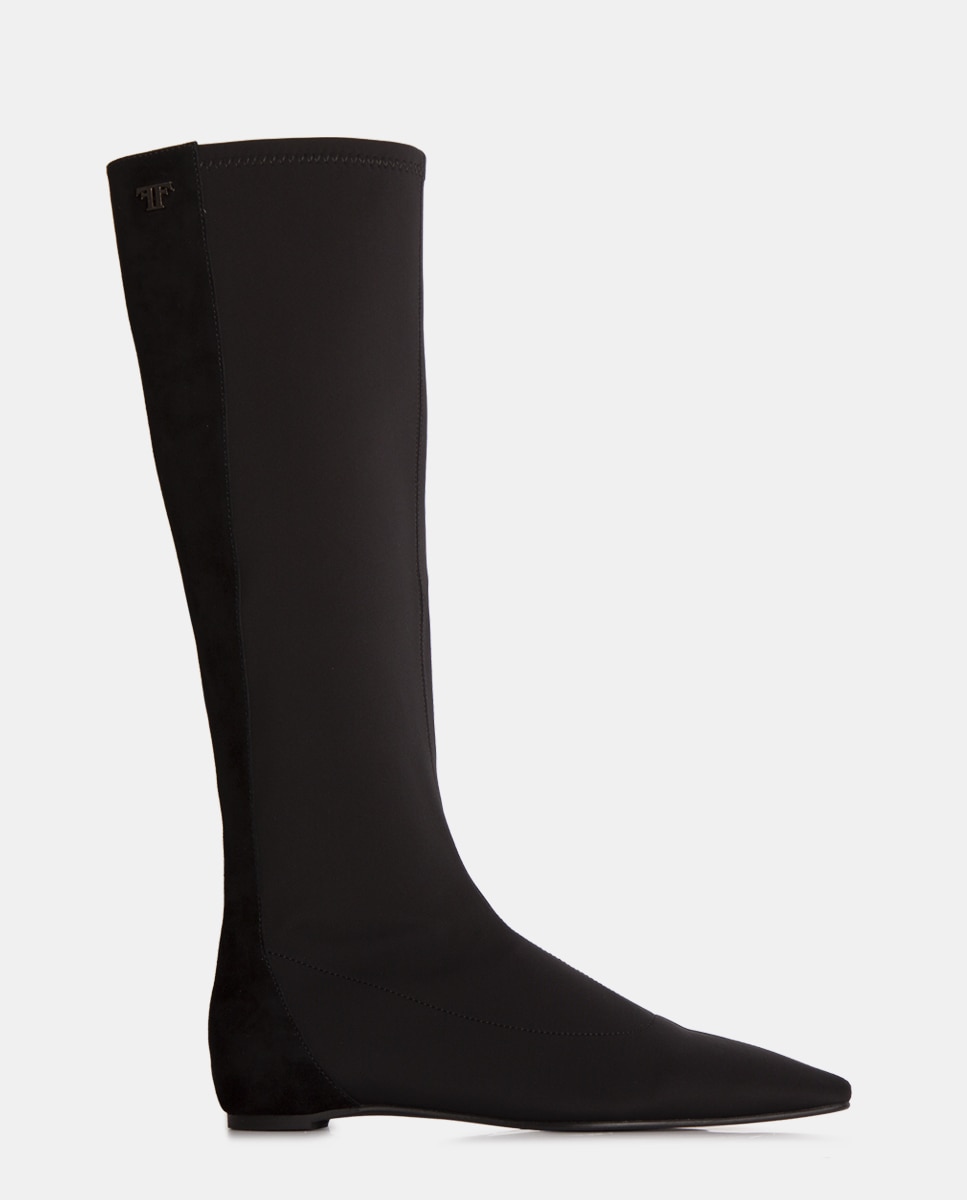 Imagen 0 de Botas de mujer confeccionadas en tejido tecnológico y ante Negro