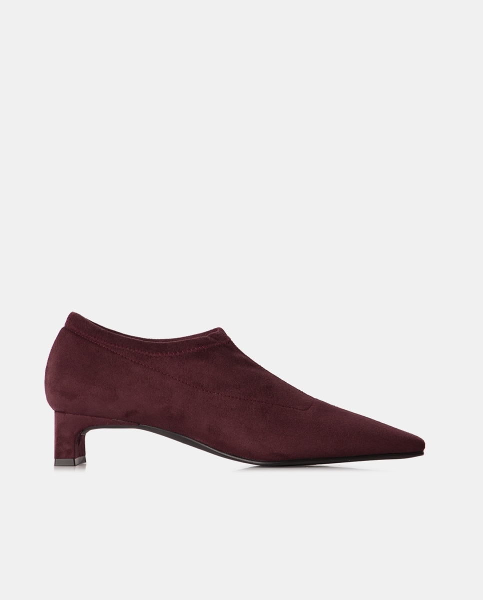 Zapatos de salón abotinados en ante - Farrutx - Burdeos Burdeos-1