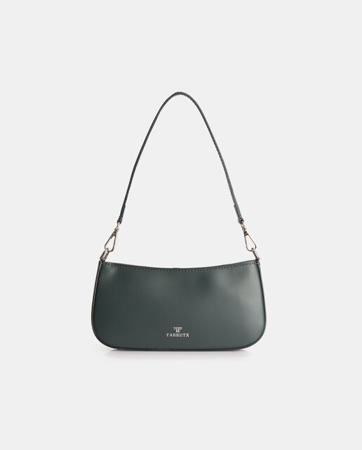 Imagen 0 de Bolso de hombro confeccionado en piel premier con dos correas intercambiables