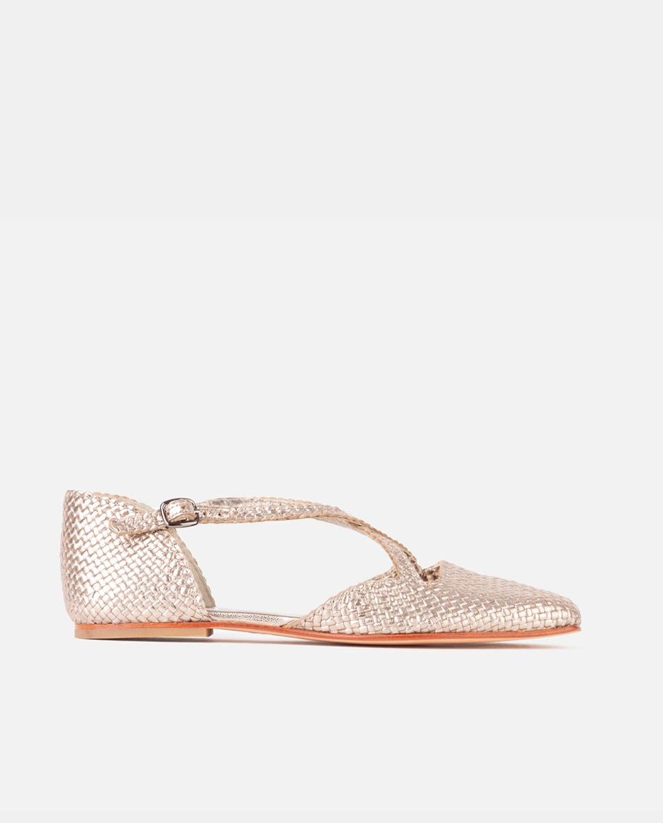 Farrutx - Zapatos de salón de mujer de confeccionados en napa trenzada.