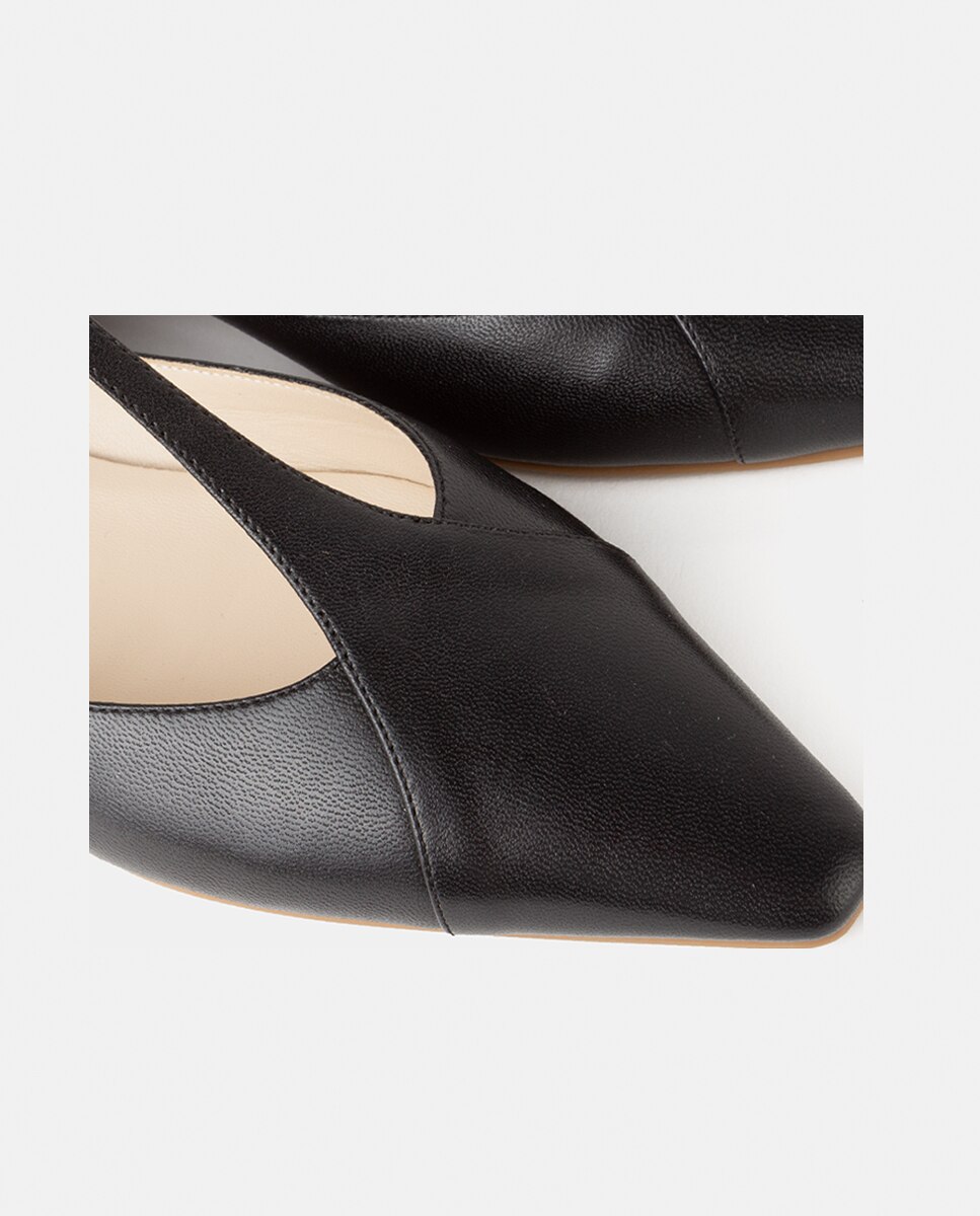 Zapatos de salón de mujer confeccionados en napa - Farrutx - Negro Negro-2