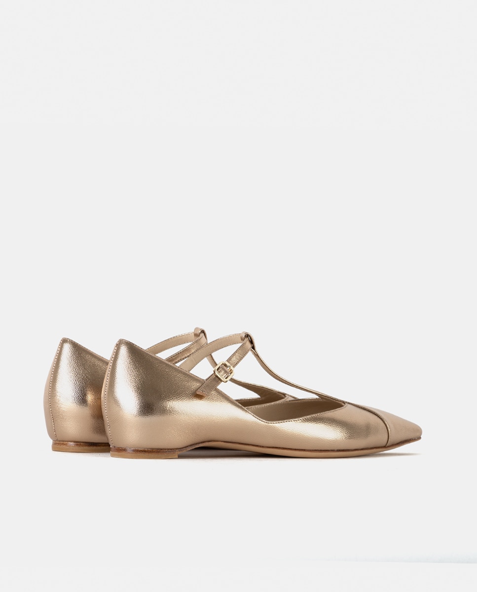 Zapatos de salón de mujer confeccionados en napa metalizada - Farrutx - Caldero Caldero-4
