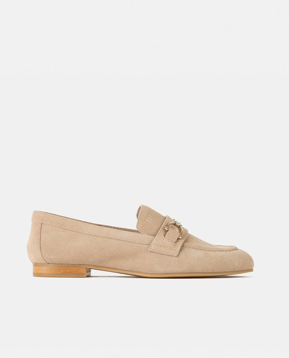 Farrutx - Mocasín de mujer confeccionado en velour.